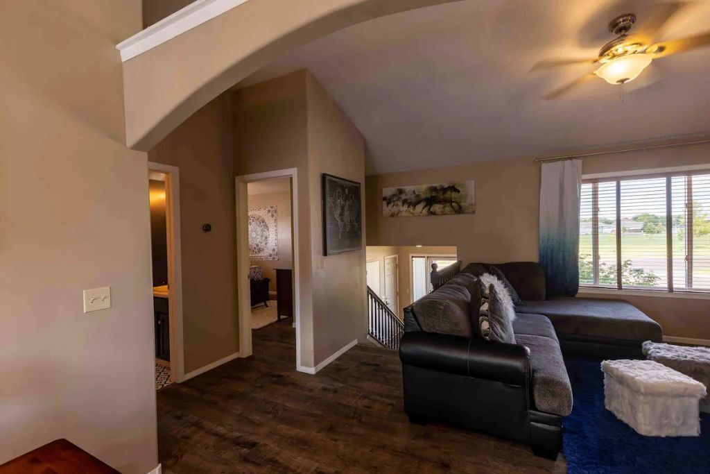 Smart TV, chimenea y impresora 