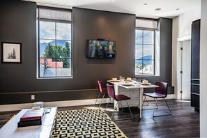 Condo | Living area | 40-inch flat-screen TV with cable channels, TV
