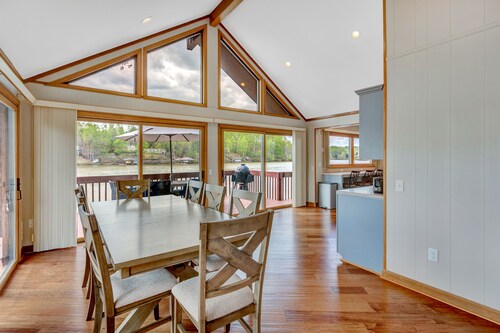 The Inner Banks - Lakefront chalet with 180-degree lake views, dock & beach