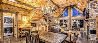 Cabin on the Cove - Luxe lakefront cabin on 5 acres with huge dock