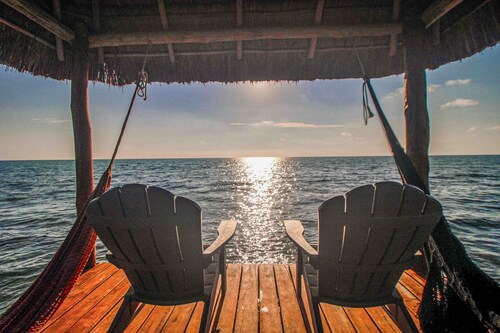 Beachfront home with private heated pool, jacuzzi, sauna, ocean views & AC