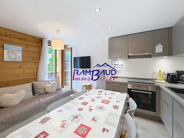 Fridge, microwave, oven, dishwasher - 2rooms cabin 4beds - Centre Station - Near gondola (VALLOIRE)