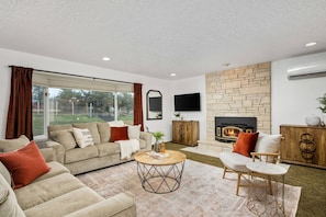 TV, foosball - Estate Surrounded By Trees, Hills, and Farmland, w/ Fire-Pits, Air Hockey, Foosball, BBQ, Pet-Friend (Damascus)