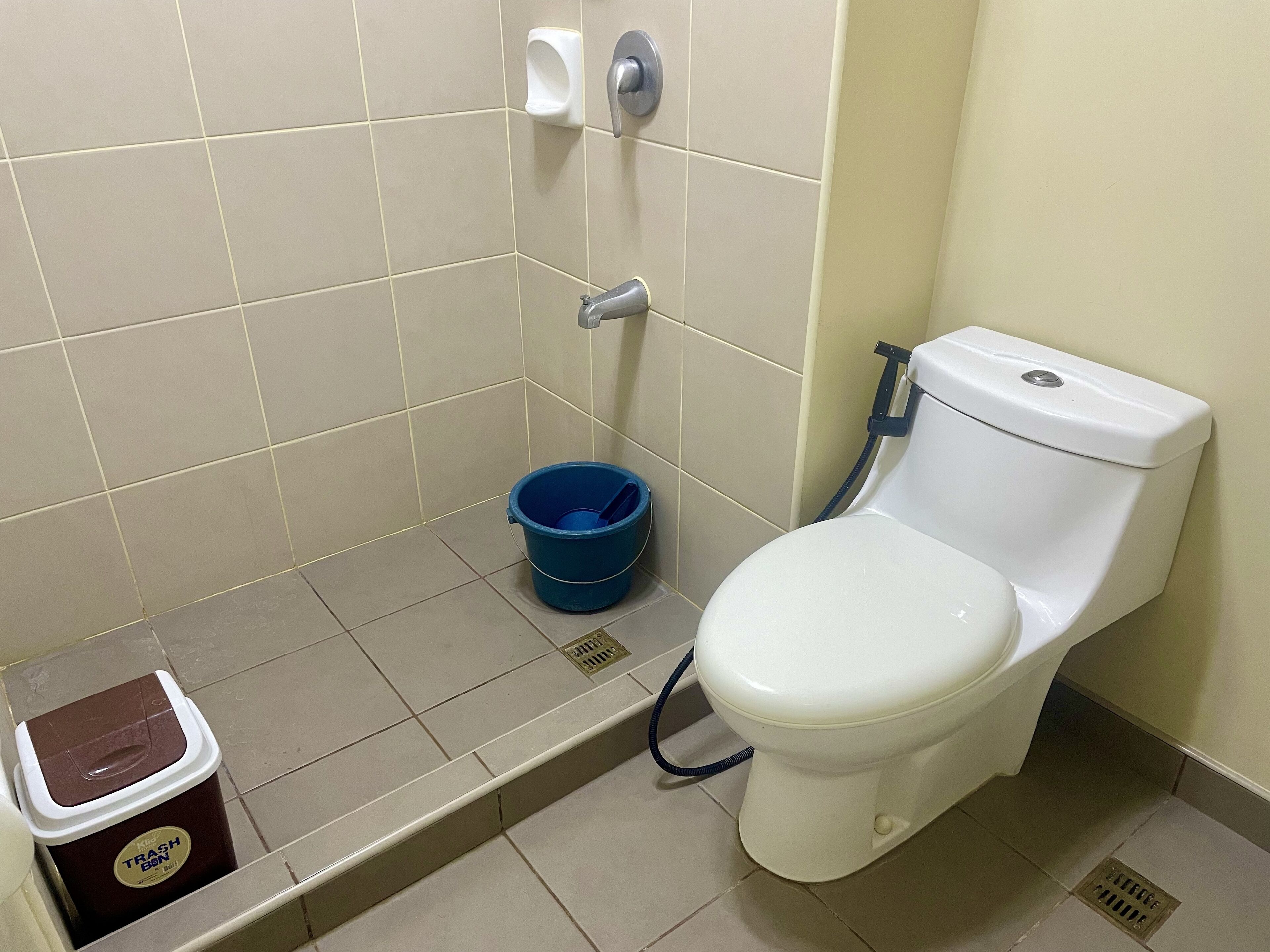 Free toiletries, hair dryer, bidet, towels