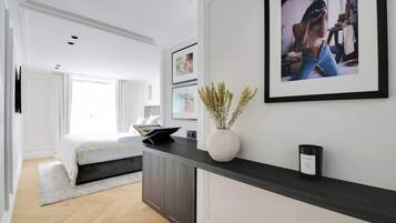 2 bedrooms, iron/ironing board, travel crib, WiFi