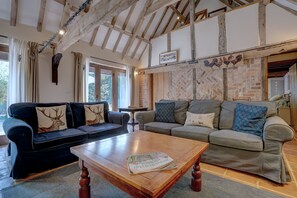 Smart TV, fireplace, DVD player, offices