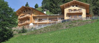 Appartamento per famiglie 'Residence Kalchgruberhof Bergfichte' con vista sul lago e Wi-Fi