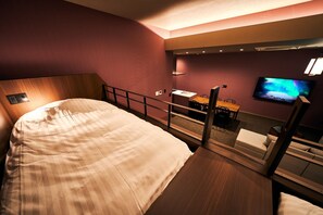 1 slaapkamer, een bureau, gratis wifi, beddengoed