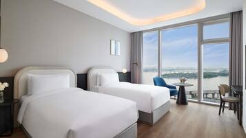 Deluxe Room, 2 Twin Beds, River View | Premium bedding, down comforters, minibar, in-room safe