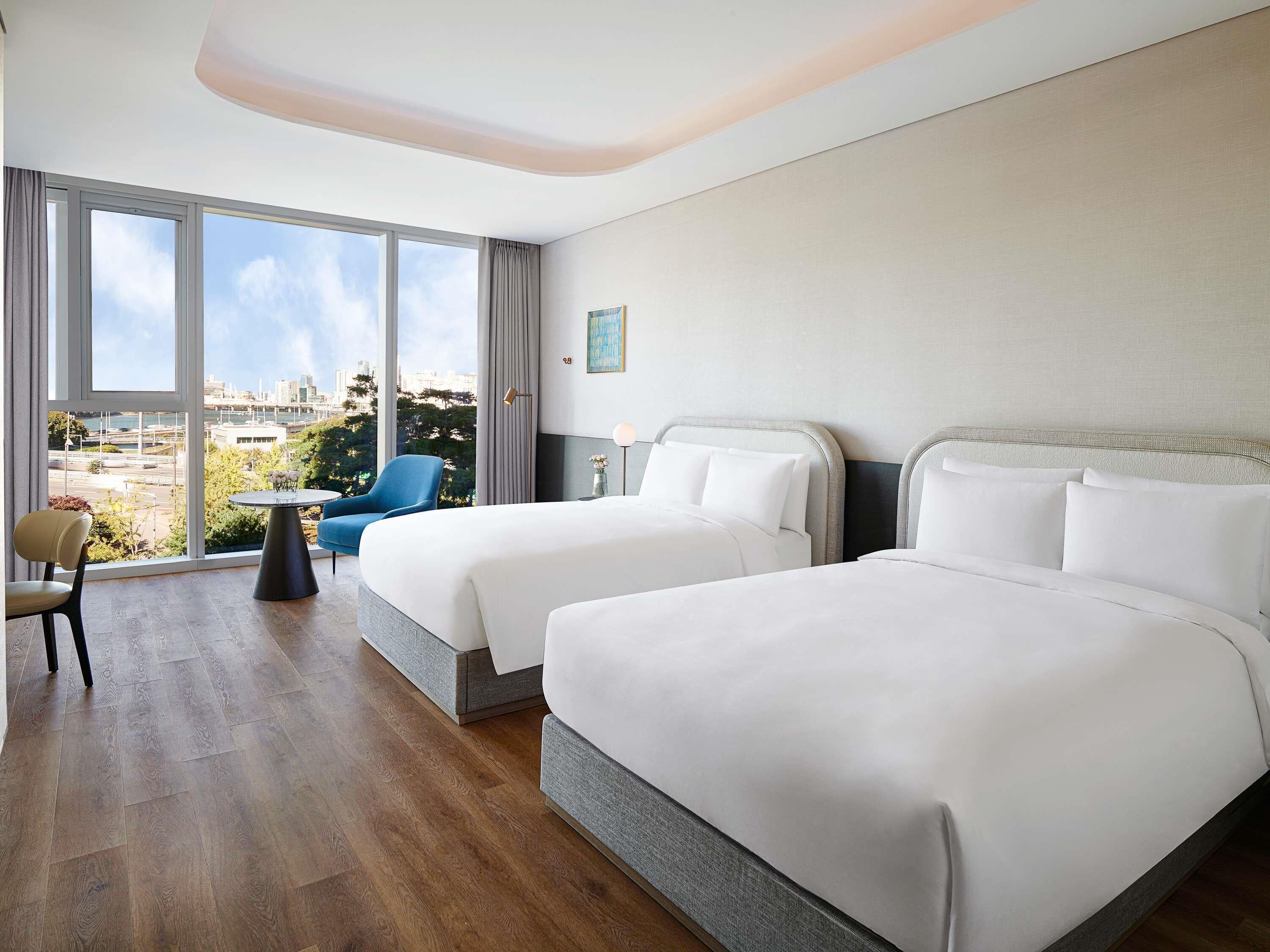 Family Twin Room, 2 Double Beds, River View (located at 3rd floor) | Premium bedding, down duvets, minibar, in-room safe