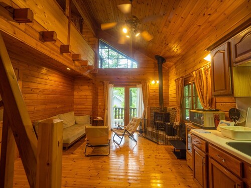 Close to Nasu no Mori log house BBQ on the deck - clover villa / Nasu-gun Tochigi