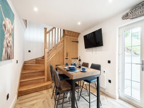 Dining - You’ll love the luxury feel that this beautiful home away from home offers. (Sandilands, near Lanark)