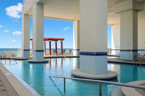 Indoor pool, a heated pool