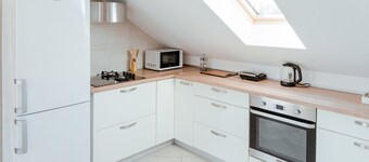 Luxury apartment right by the sea with premium breakfast