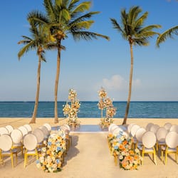 Outdoor wedding area