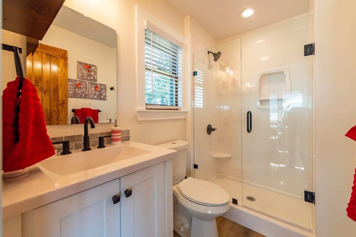 Hair dryer, towels