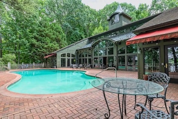 The Pool Pavilion overlooking the Beautiful Swift Creek Reservoir. 