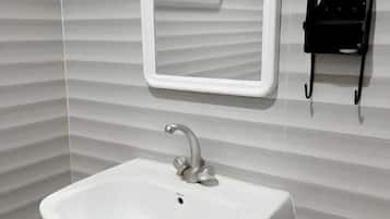 Free toiletries, hair dryer, towels