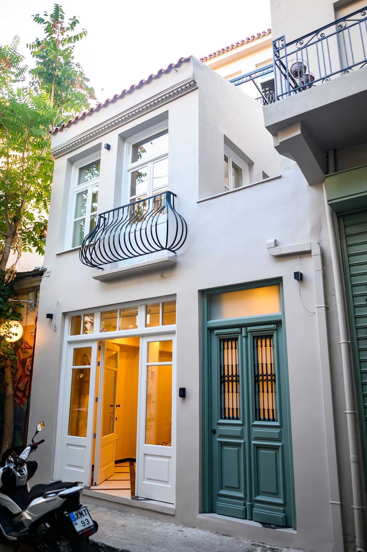 Front of property – evening/night