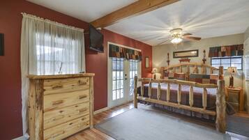 1 slaapkamer, een strijkplank/strijkijzer, gratis wifi, beddengoed