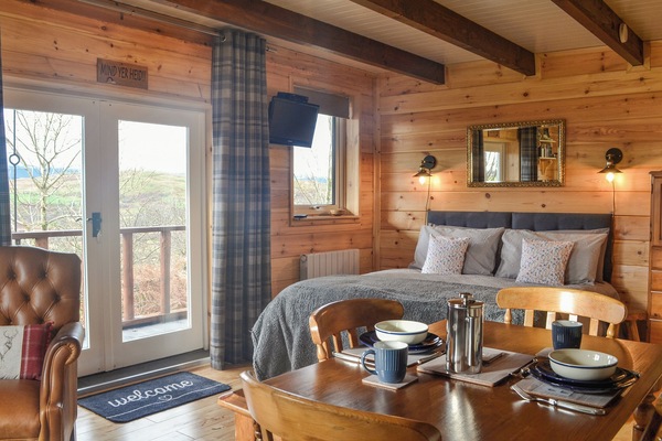 Open plan living space | Glenkens Lodge, Darly, near Castle Douglas