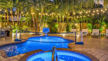 A heated pool