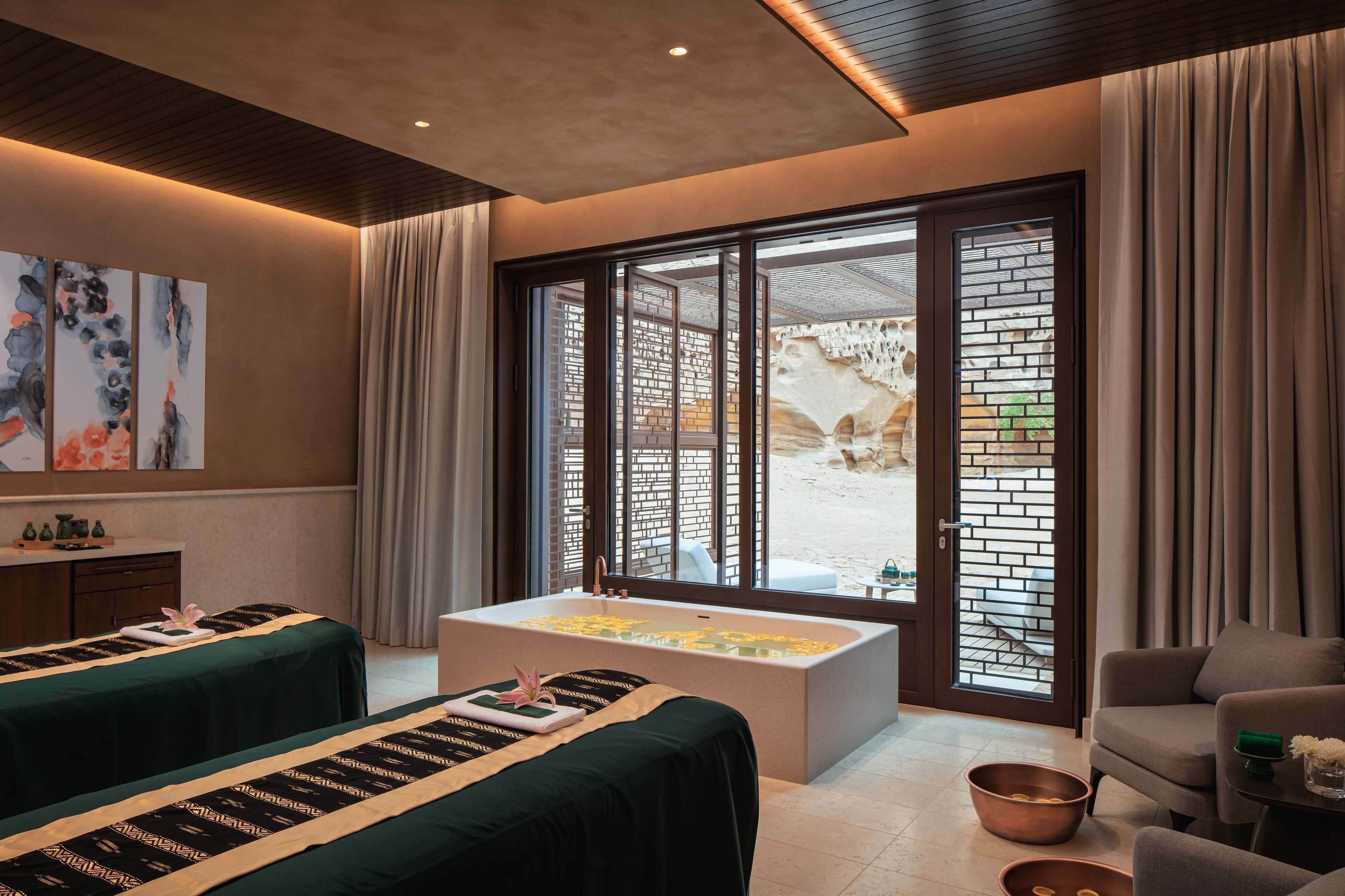 Couples treatment room(s), deep-tissue massages, body wraps, body scrubs