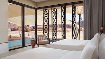 Villa, 2 Bedrooms, Private Pool (Dune) | Premium bedding, down comforters, minibar, in-room safe