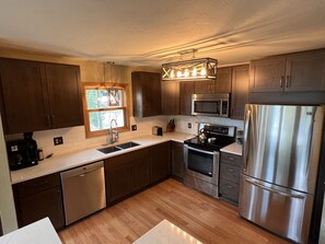 Fridge, microwave, oven, stovetop - Breck Cabin - Private Hot Tub! Close to Breck! Views! (Breckenridge)