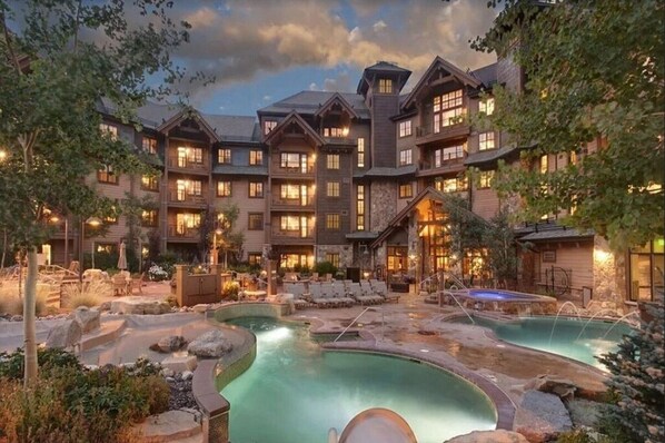 A heated pool