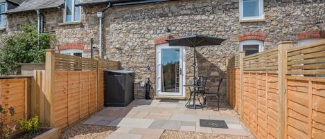 屋外ダイニングエリア