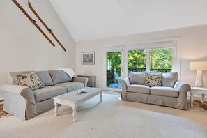 Télévision, cheminée, espaces bureaux