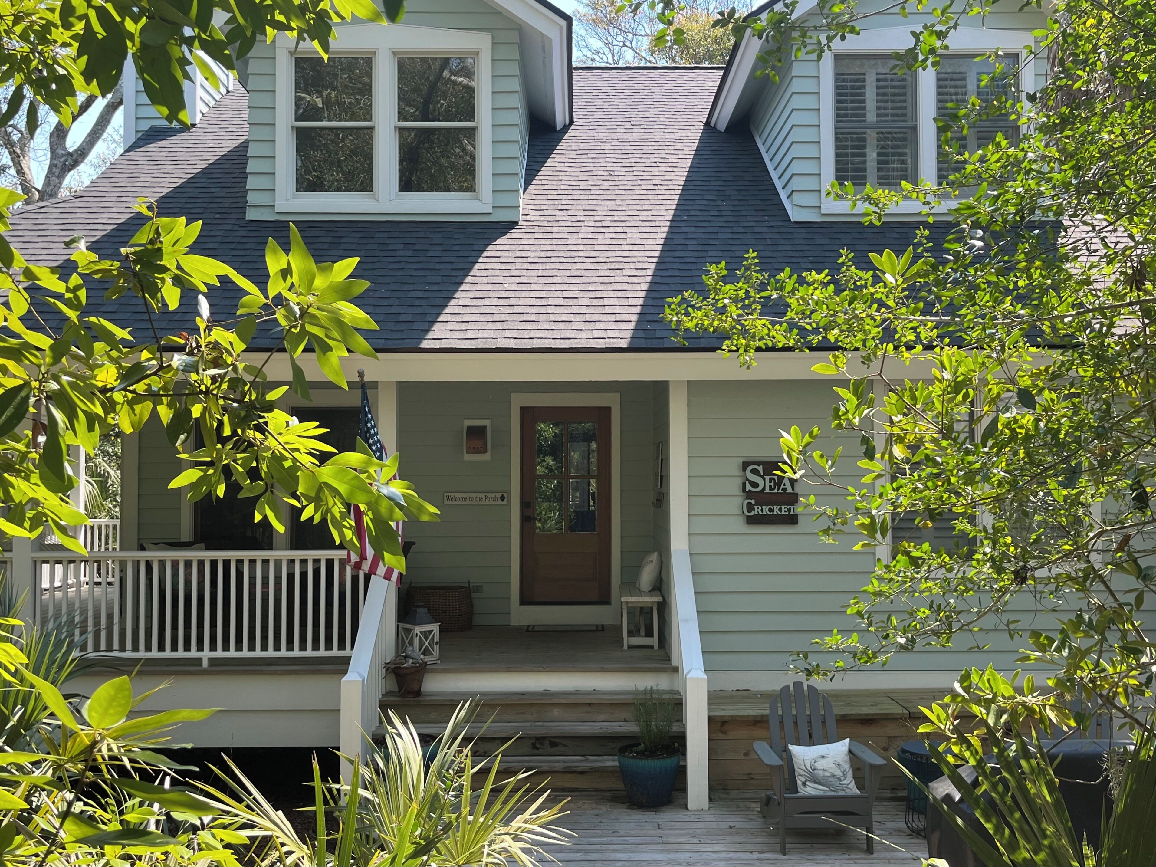 One of the few rental homes in the exclusive Palmetto Cove neighborhood Bald Head Island