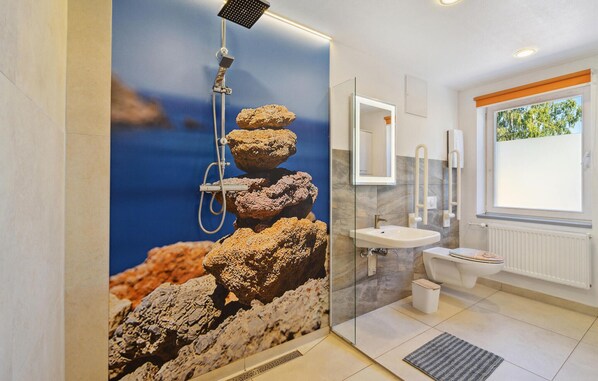 Shower, hair dryer
