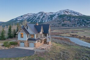 Exterior - River Haven / Lux Home Right on the Slate River / Fishing Access! Views to Town! (Crested Butte)