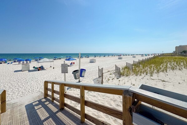On the beach - Crystal Shores West | Miles of Oceanfront Views | Indoor/Outdoor Pools | My Beach Getaways (Gulf Shores)