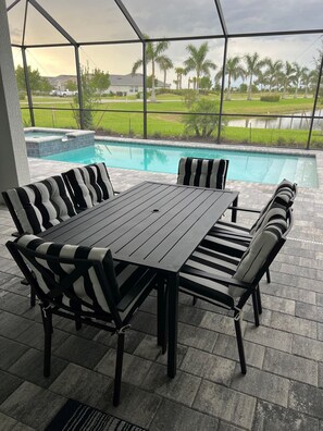 Outdoor dining - Beautiful Brand New House in the warmth of SW Florida (Ave Maria)