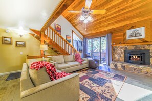 TV connectée, cheminée