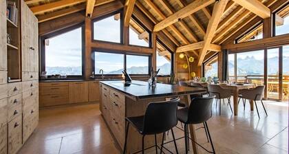 Chalet sur les pistes avec sauna et vue Aiguilles d'Arves