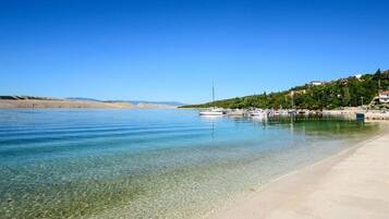 Vlak bij het strand
