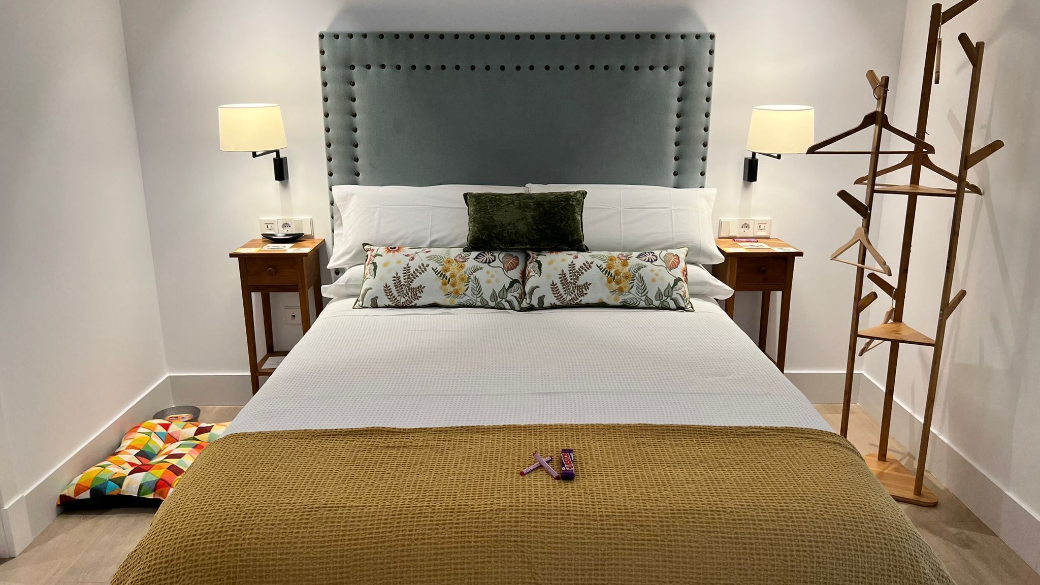 Premium bedding, down duvets, memory-foam beds, free minibar