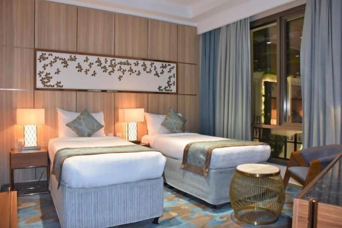 1 makuuhuone, minibaari, tallelokero huoneessa, pimennysverhot