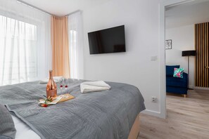 1 bedroom, iron/ironing board, WiFi, bed sheets - Stylish Apartment | Balcony, near the center of Kolobrzeg (Kolobrzeg)