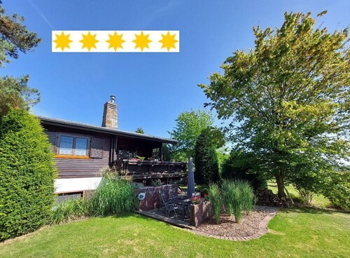Great vacation apartment with fireplace for cozy evenings on the upper floor and sauna