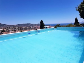 Outdoor pool - Panoramic sea view apartment (Nice)