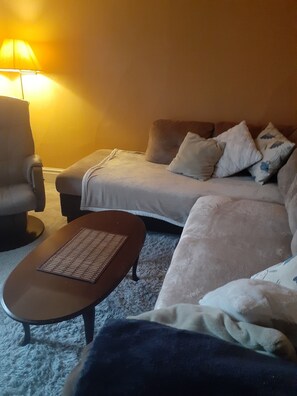 Smart TV, fireplace, DVD player, printers