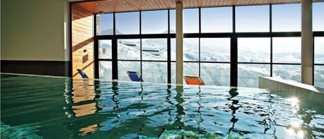 Indoor pool, a heated pool