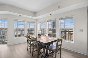Dining - Channel Views! 6 Bedroom Spacious Deluxe Condo (north myrtle beach)