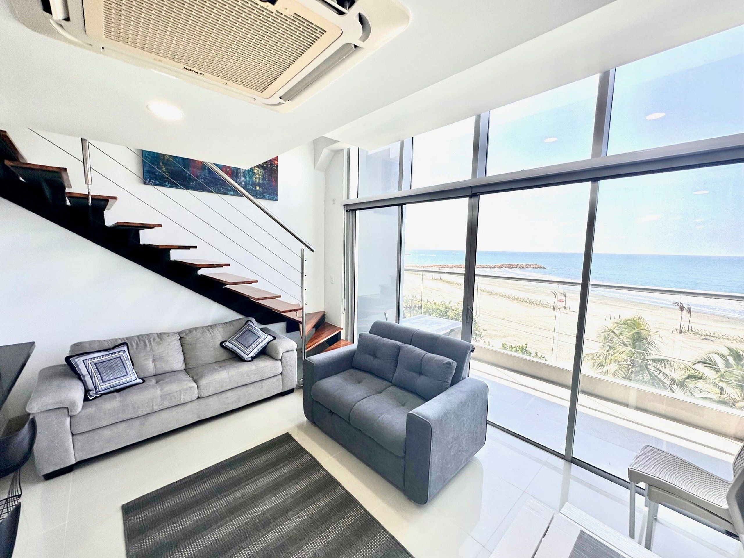 Apartment (OQ02H) | Living area | 50-inch LED TV with digital channels, TV