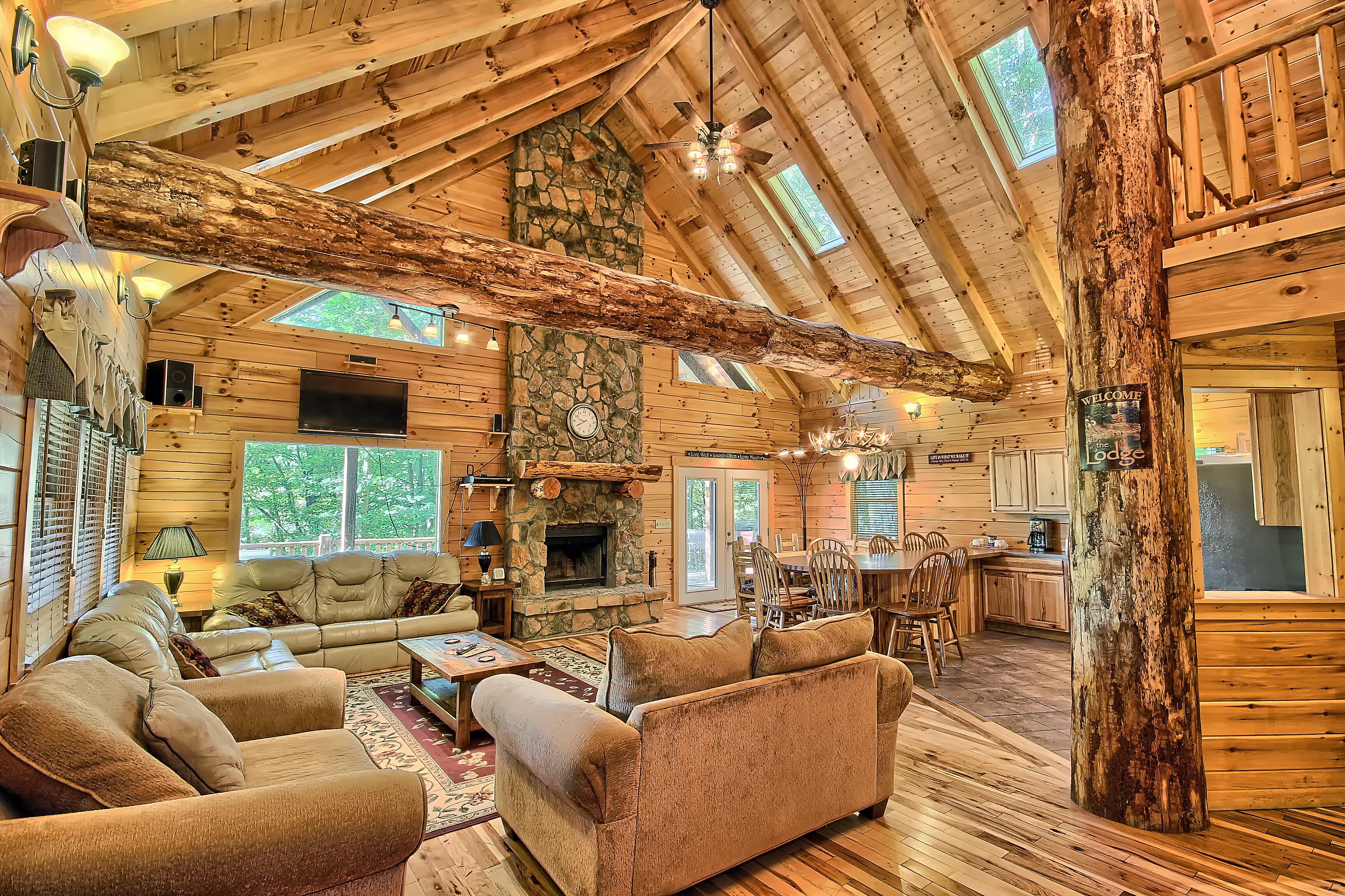 TV, fireplace, DVD player